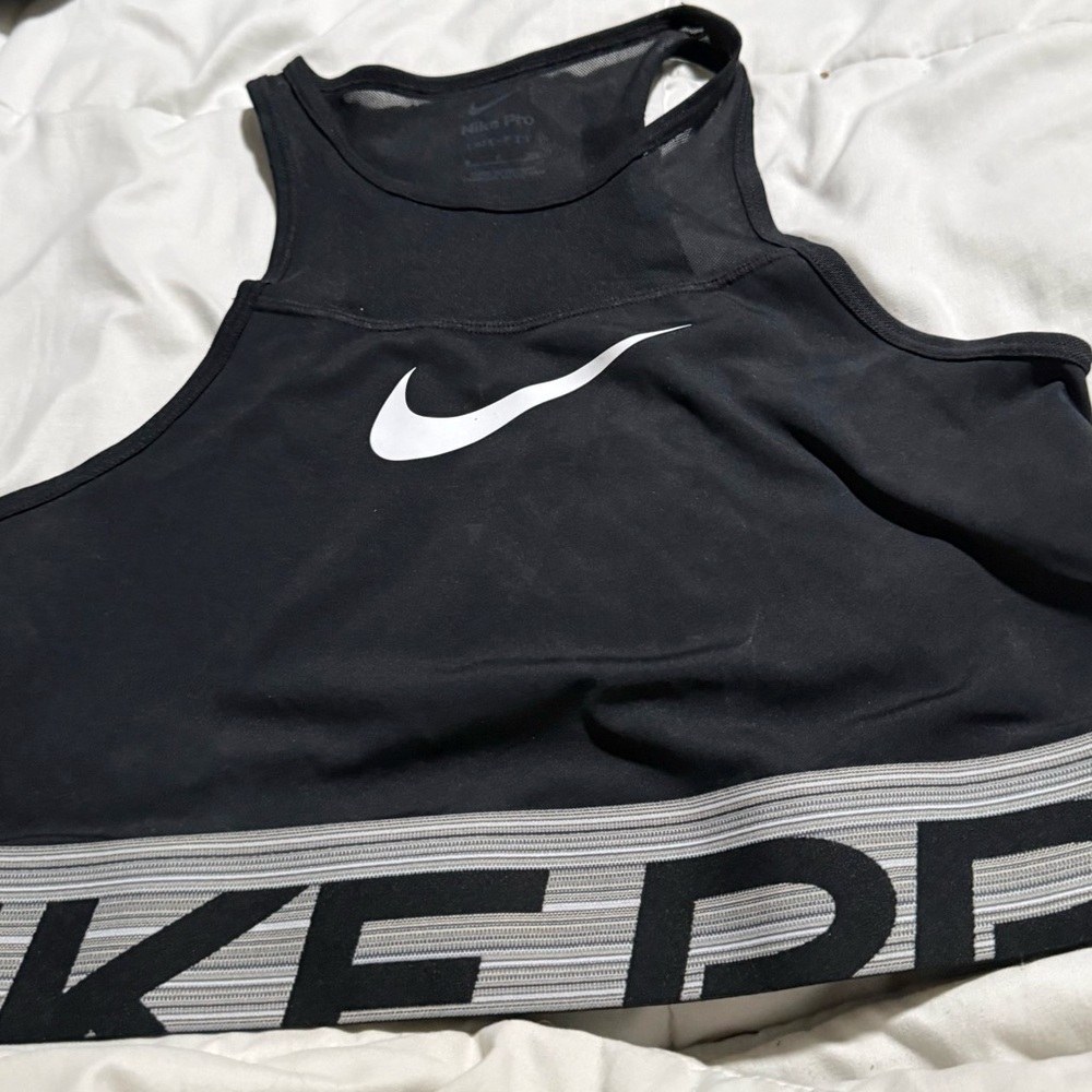 Nike Black and Gray Sports Bra